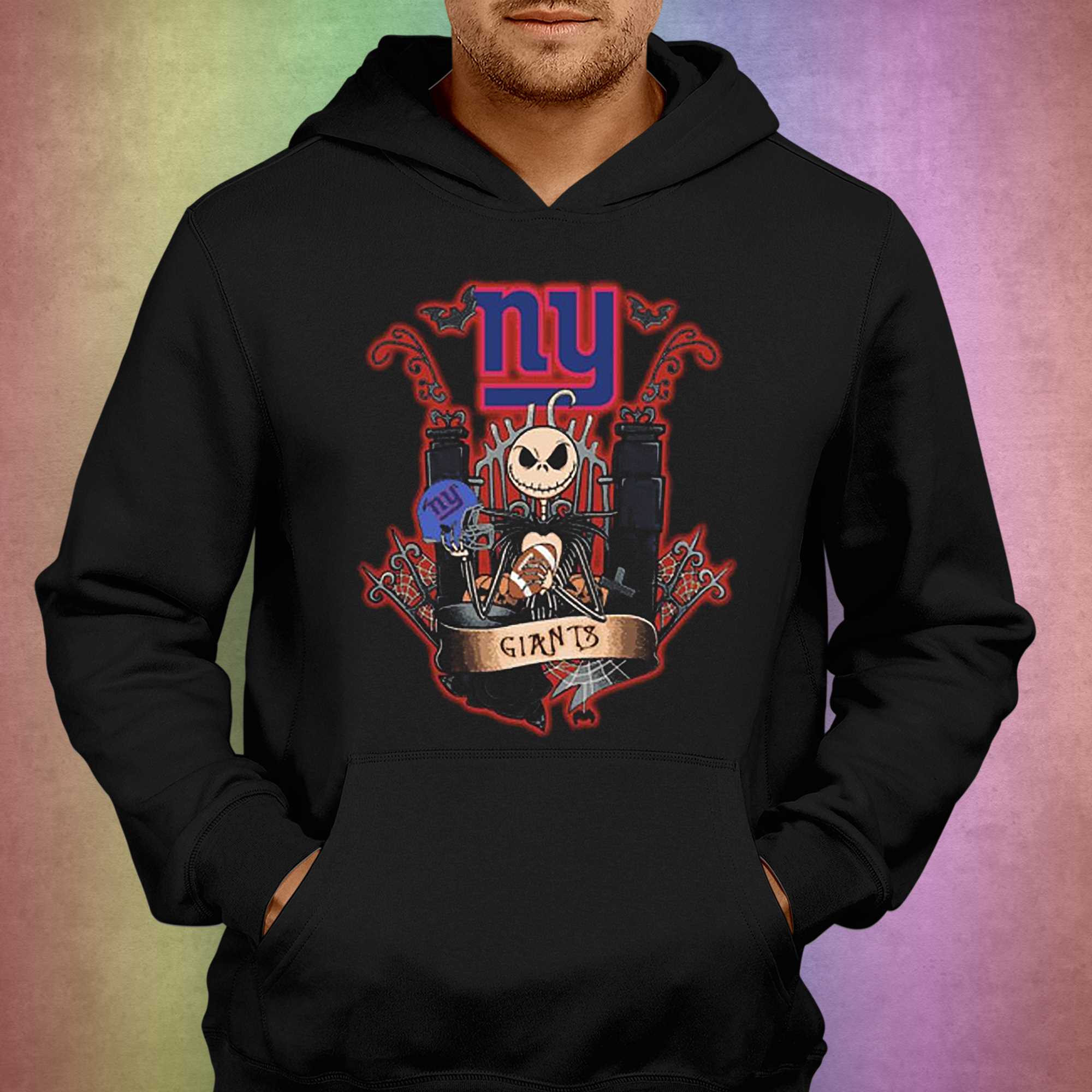 Jack Skellington Halloween New York Giants Fan T-shirt - Shibtee