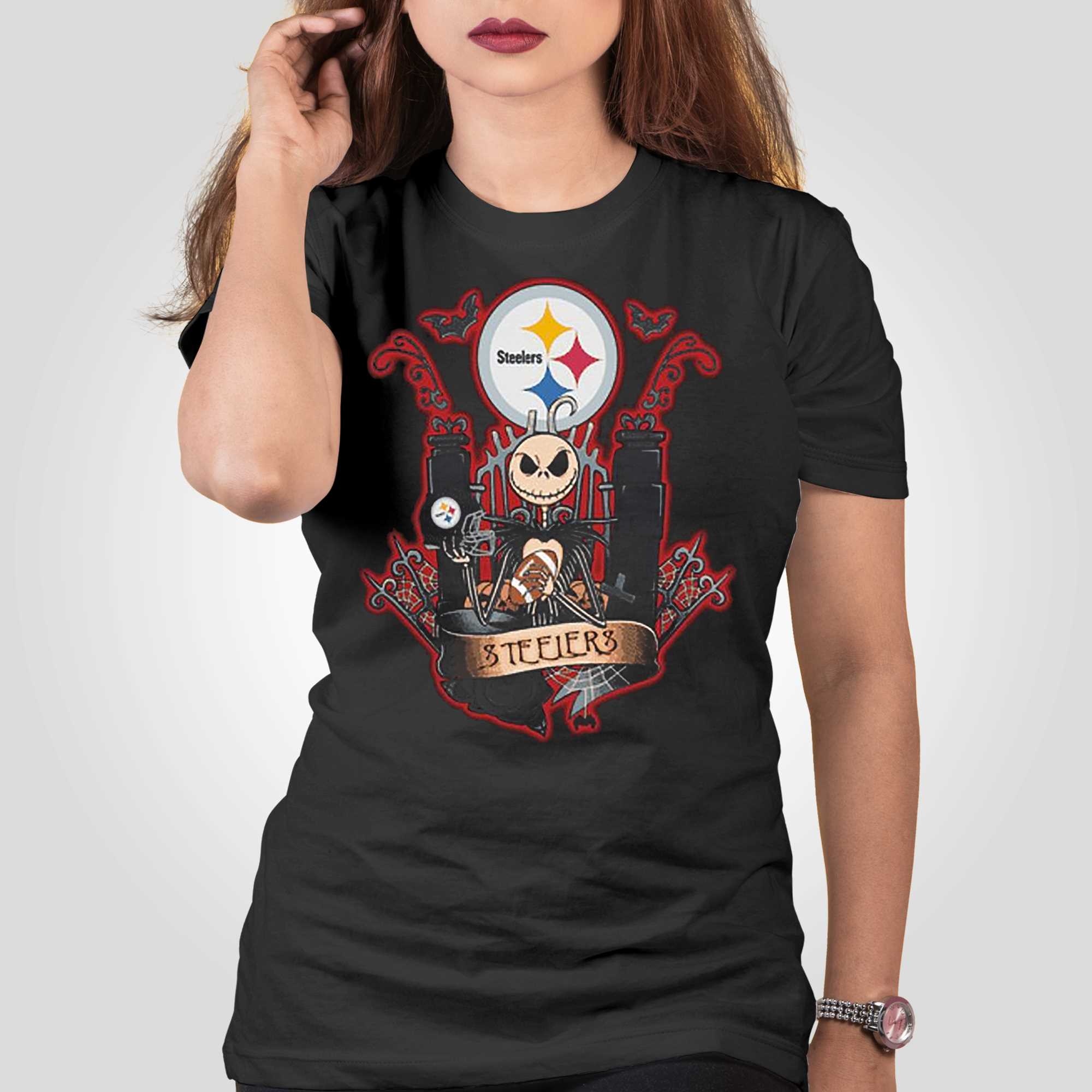 Pittsburgh Steelers Skull For Halloween Graphic All Over