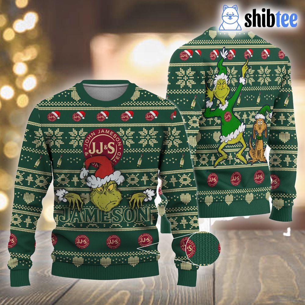 Jameson Grinch Ugly Christmas Sweater