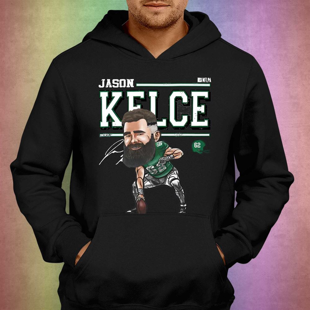 Jason Kelce Philadelphia Cartoon Nfl T-shirt Hoodie - Shibtee Clothing