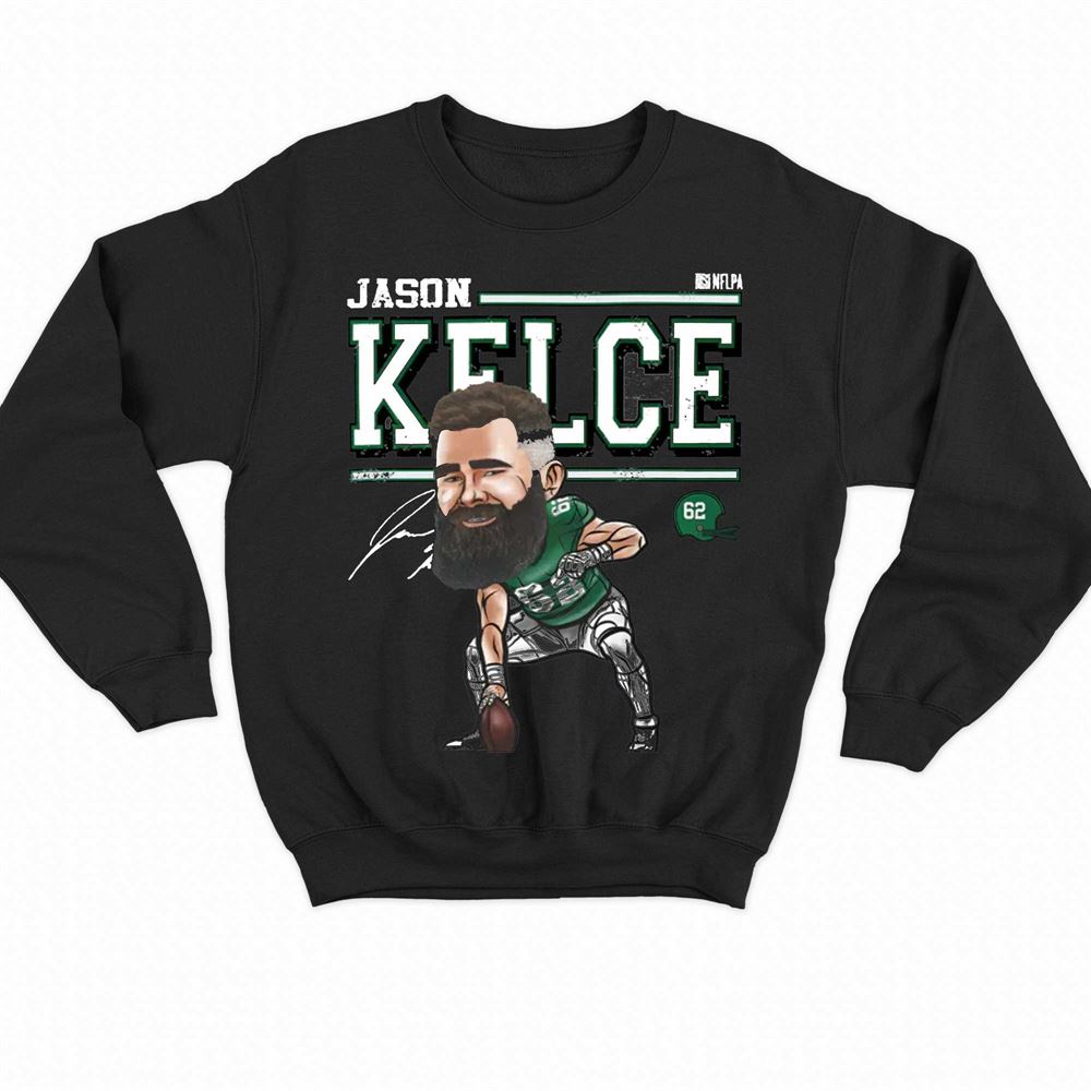 Jason Kelce Philadelphia Cartoon Nfl T-shirt Hoodie - Shibtee Clothing