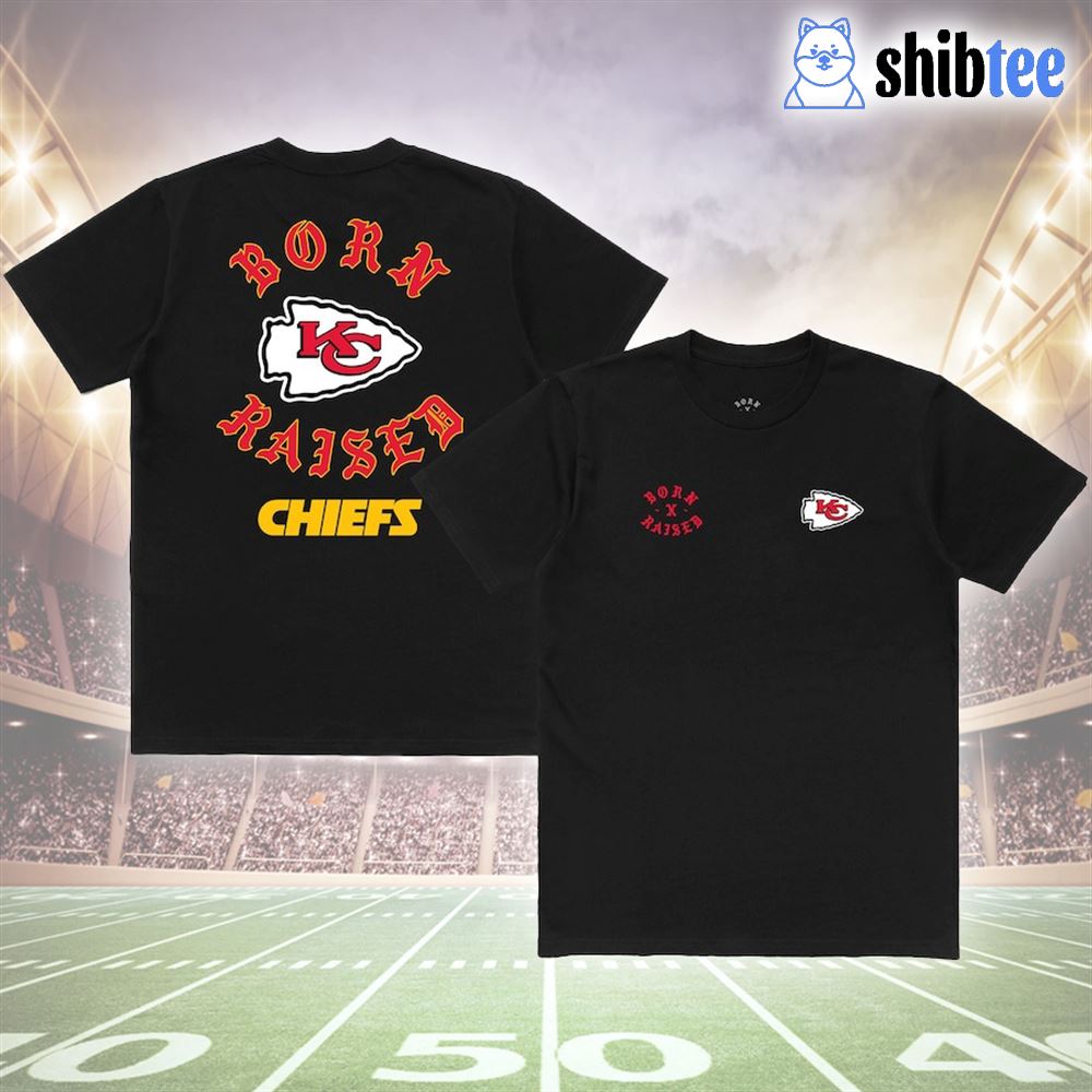 KC with Stitching Chiefs Long Sleeve T Shirt