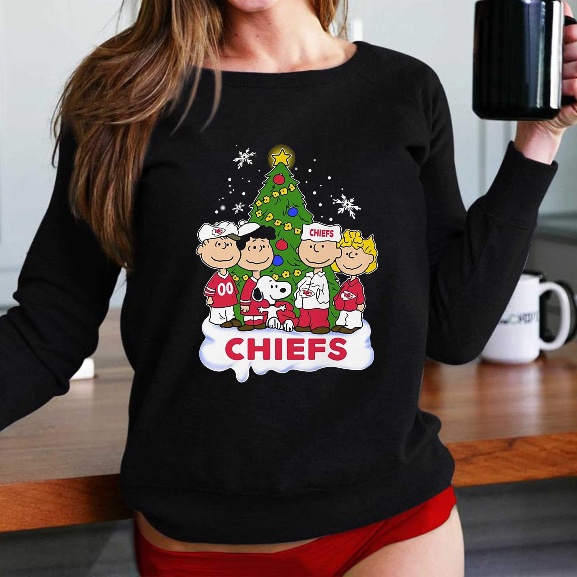 Kansas City Chiefs Snoopy Peanuts Christmas Shirt - Limotees