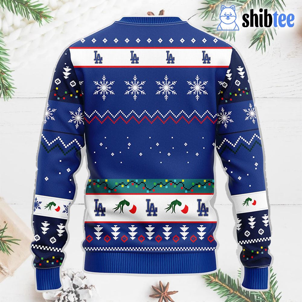 Los Angeles Dodgers Grinch Christmas Ugly Sweater - Shibtee Clothing
