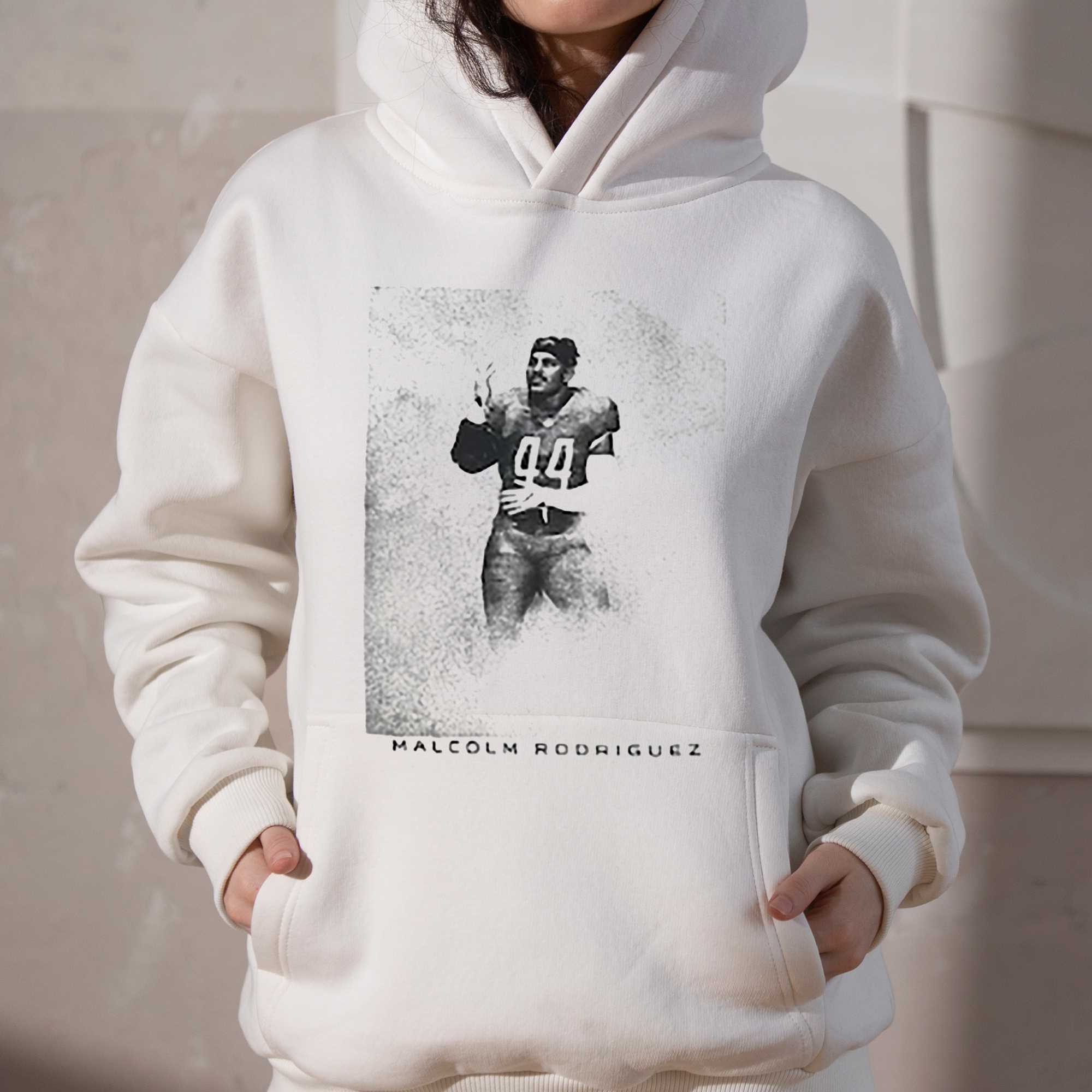 Men's Majestic Threads Malcolm Rodriguez White Detroit Lions Graphic  T-Shirt, hoodie, sweater, long sleeve and tank top