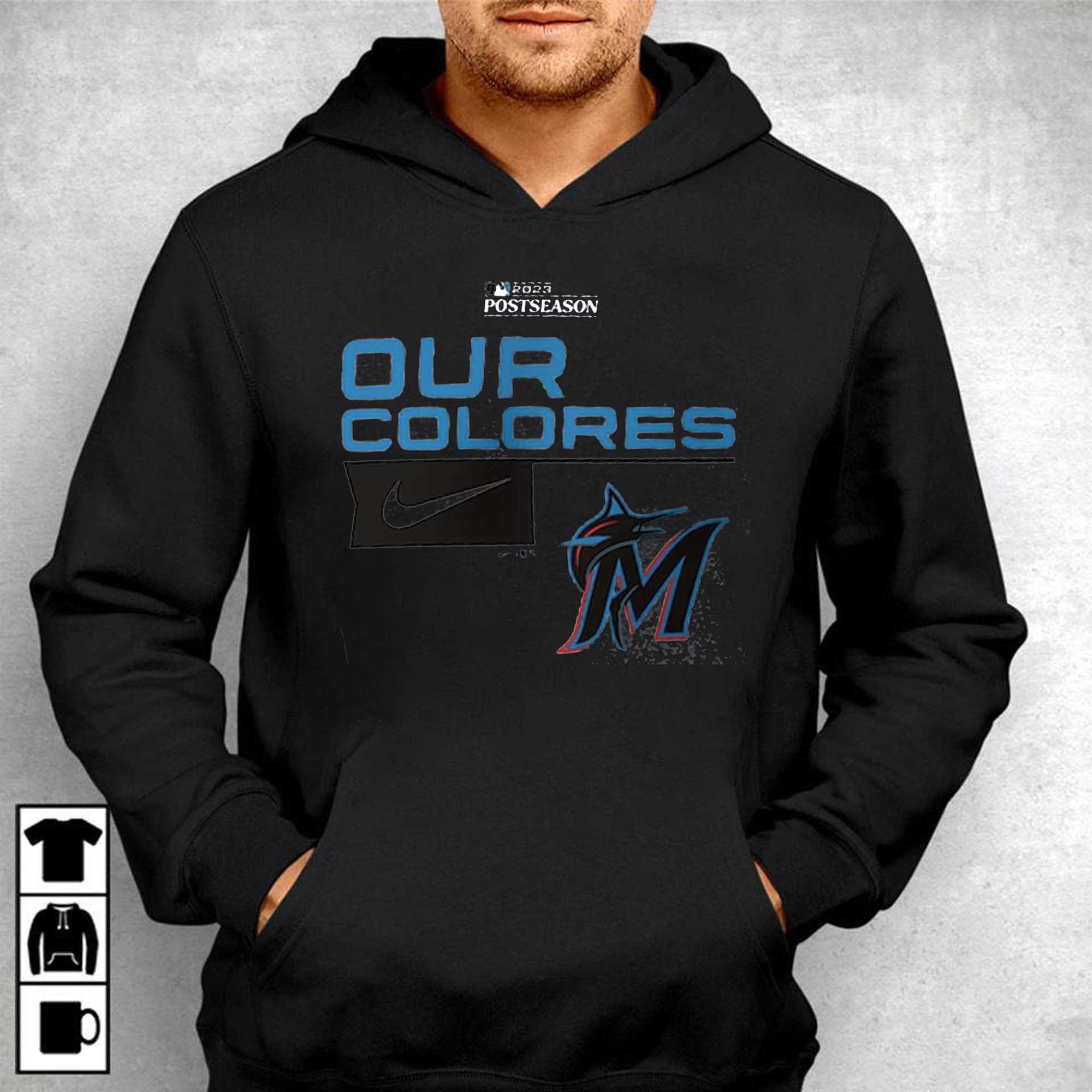 Miami Marlins Our Colores 2023 Postseason Shirt, hoodie