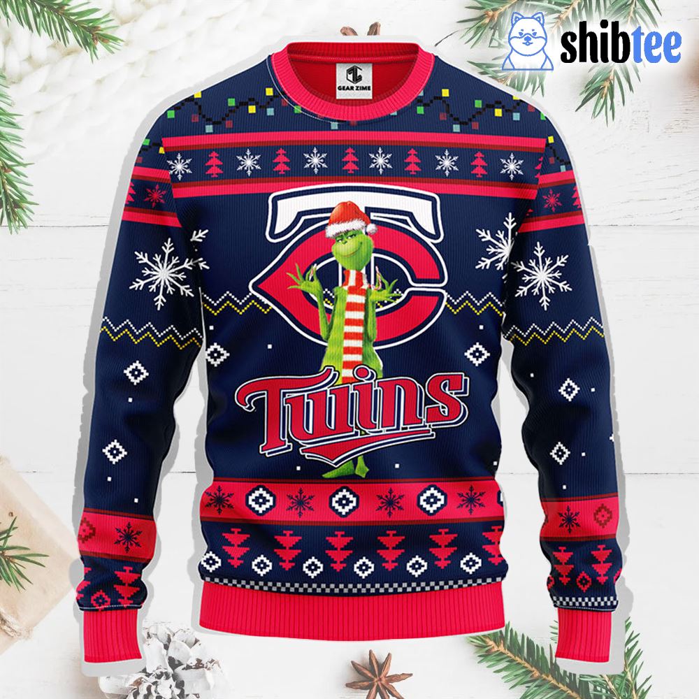 Santa Grinch hug Minnesota Twins shirt, hoodie, longsleeve