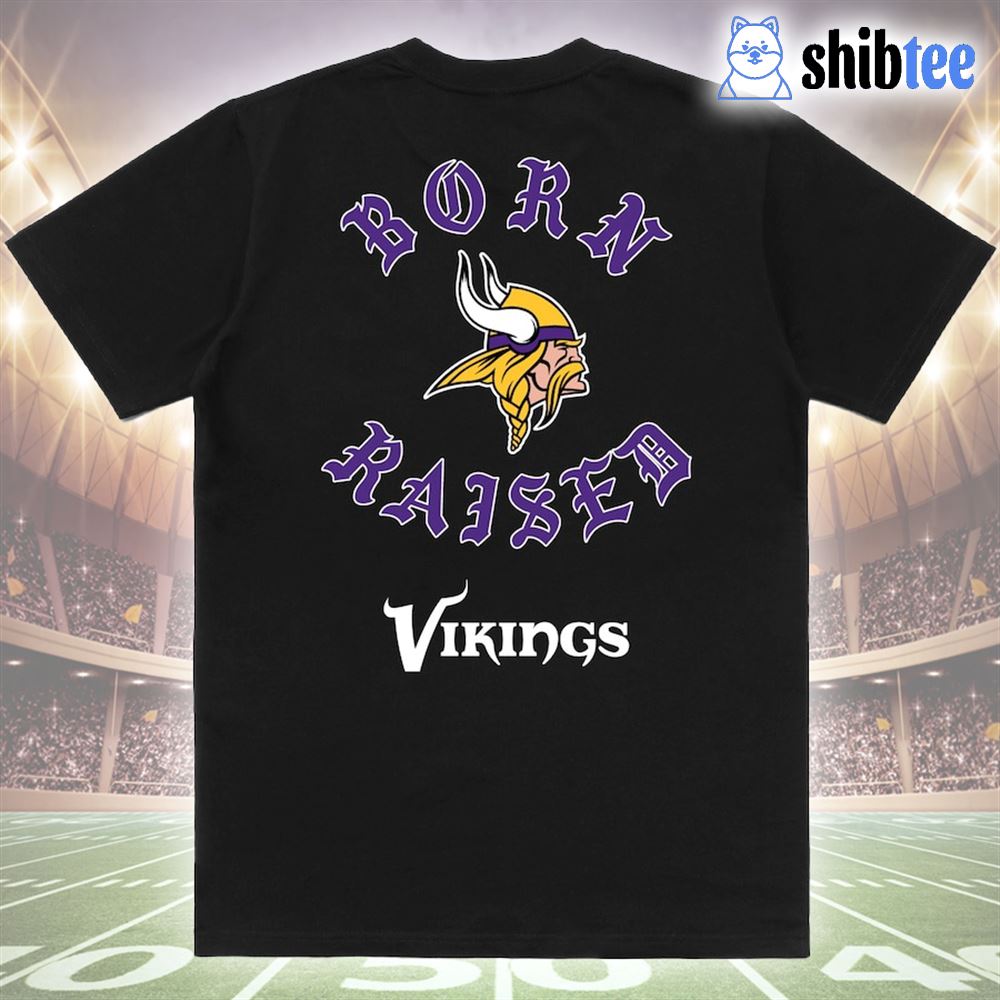 Minnesota Vikings Born X Raised New Shirt, hoodie, longsleeve