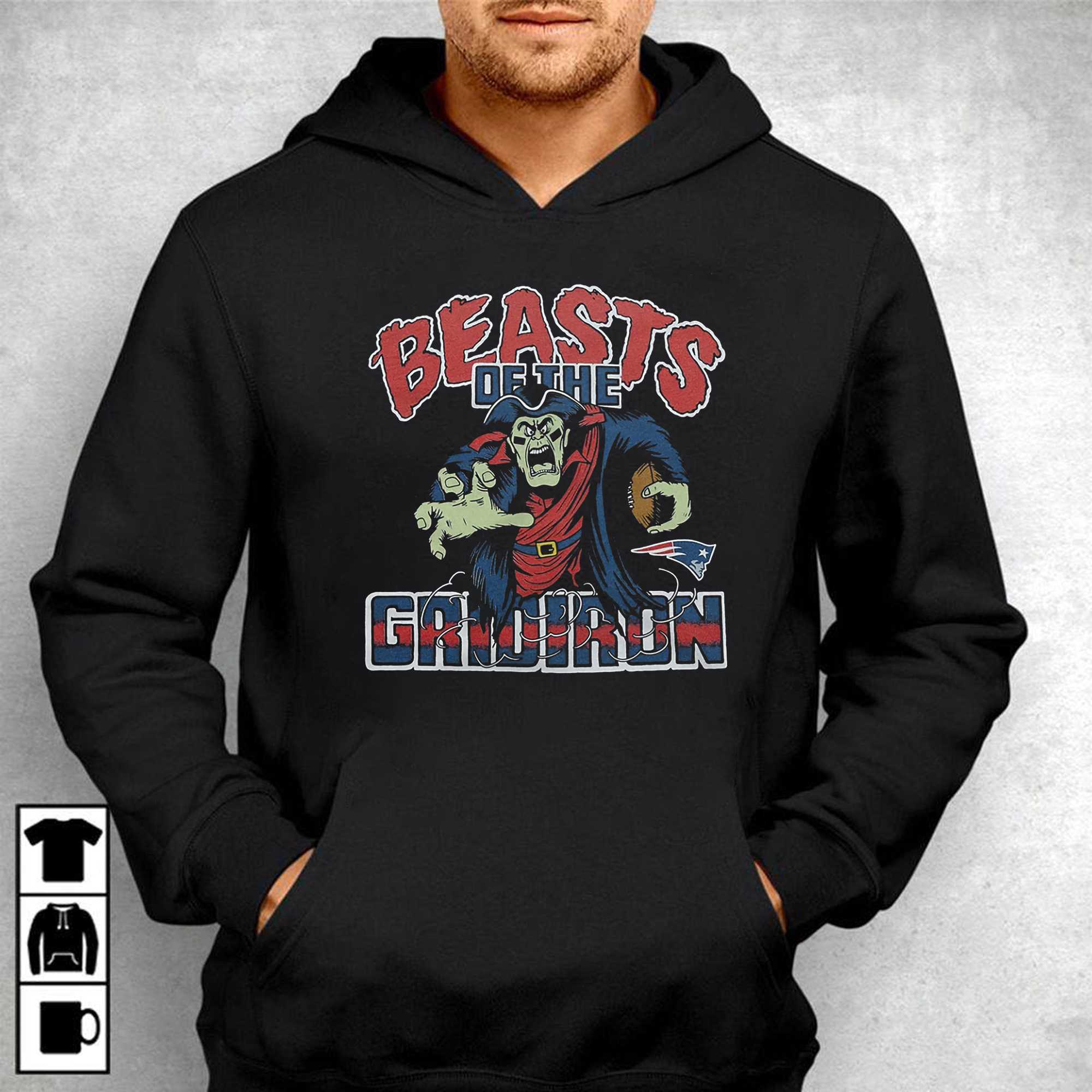 New England Patriots Gridiron Pullover Hoodie Sweatshirt