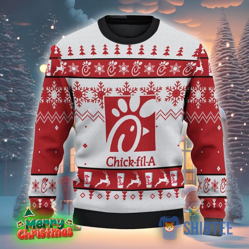 Personalized Chick fil A Ugly Custom Name Ugly Gift Christmas 3D