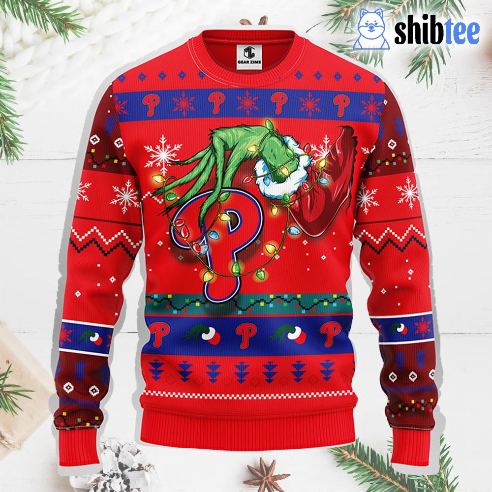 Philadelphia Phillies Pub Dog Christmas Ugly Sweater - Shibtee Clothing