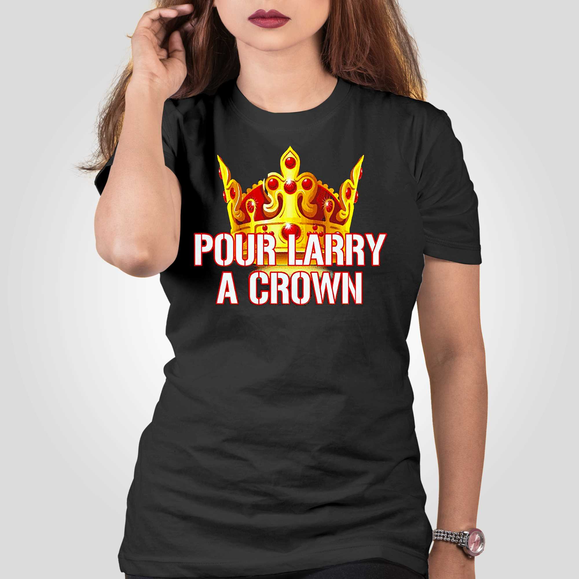 Pour Larry A Crown Atlanta Braves Shirt - Shibtee Clothing