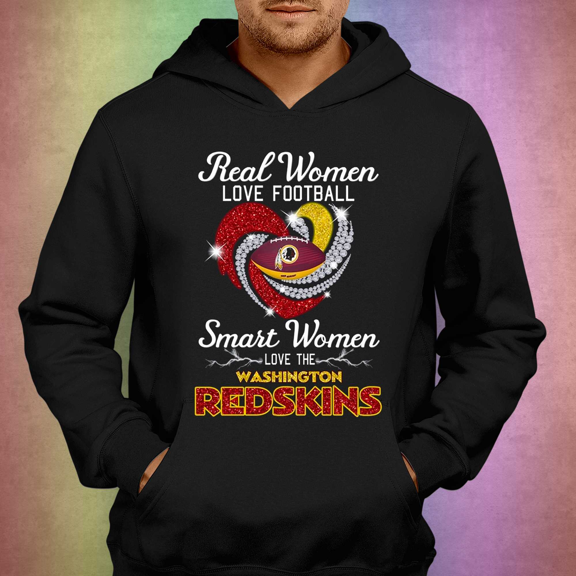 Authentic NFL Apparel Women's Washington Redskins Holiday Logo