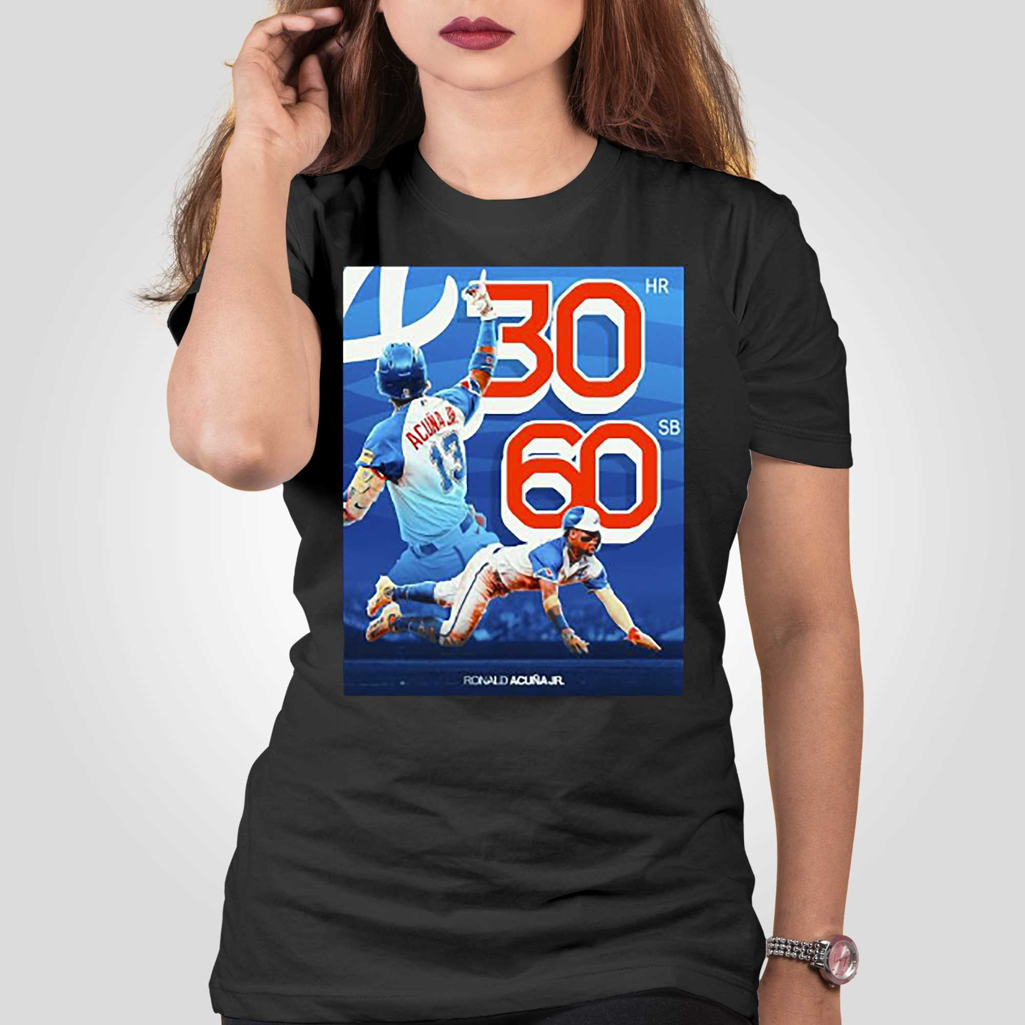 Ronald Acuna Jr Atlanta Braves 30 Home Runs And 60 Steals Shirt - Shibtee  Clothing