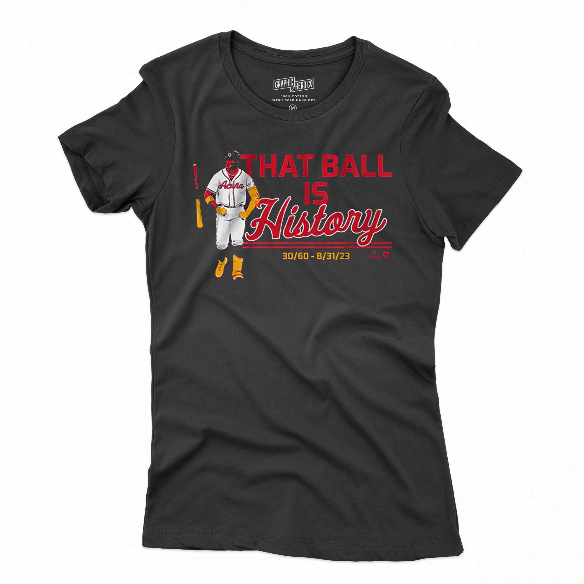 Ronald Acuña Jr That Ball is History T-Shirt - ShirtsOwl Office