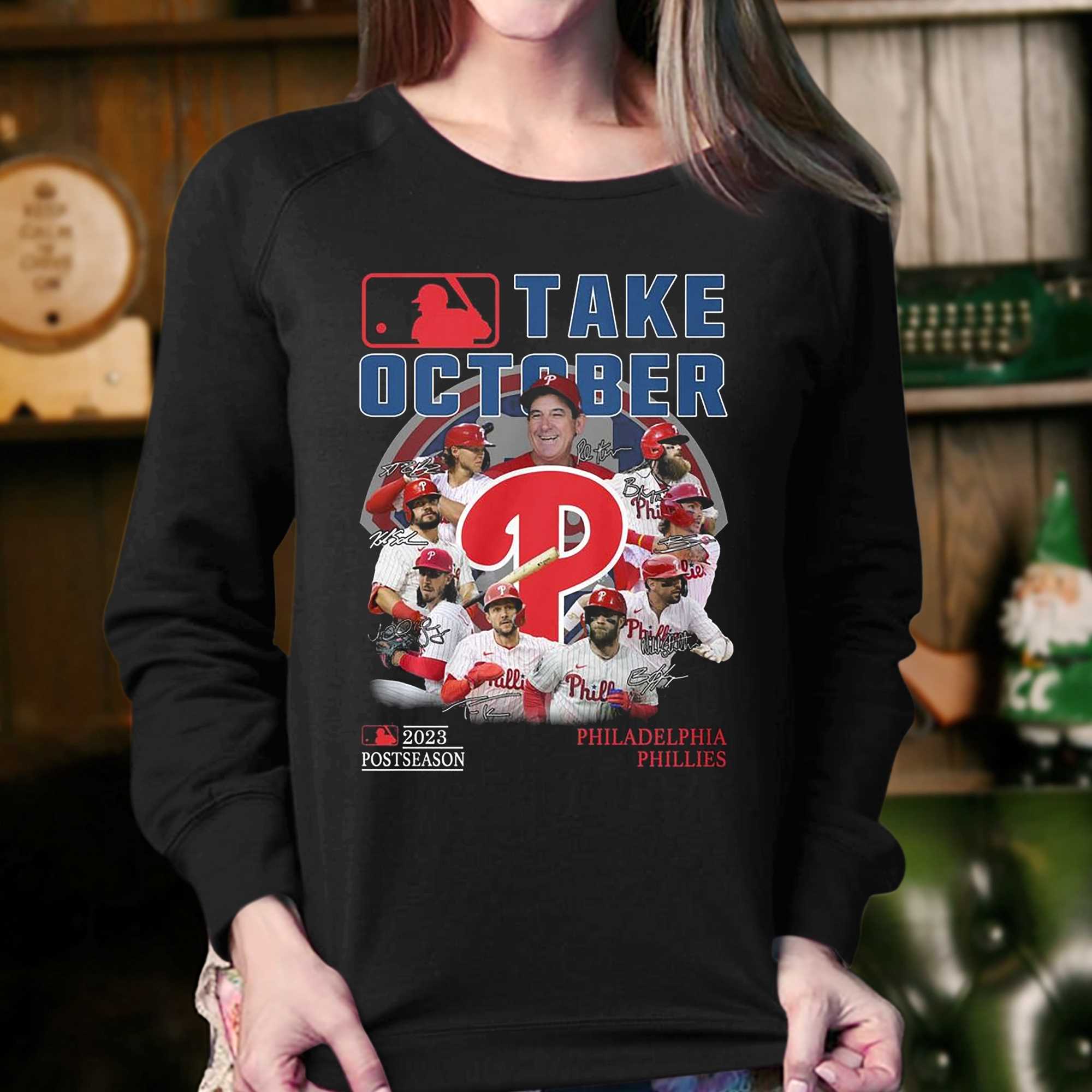 Philadelphia Phillies Back to Red October 2023 Postseason Signatures Shirt,  hoodie, sweater, long sleeve and tank top