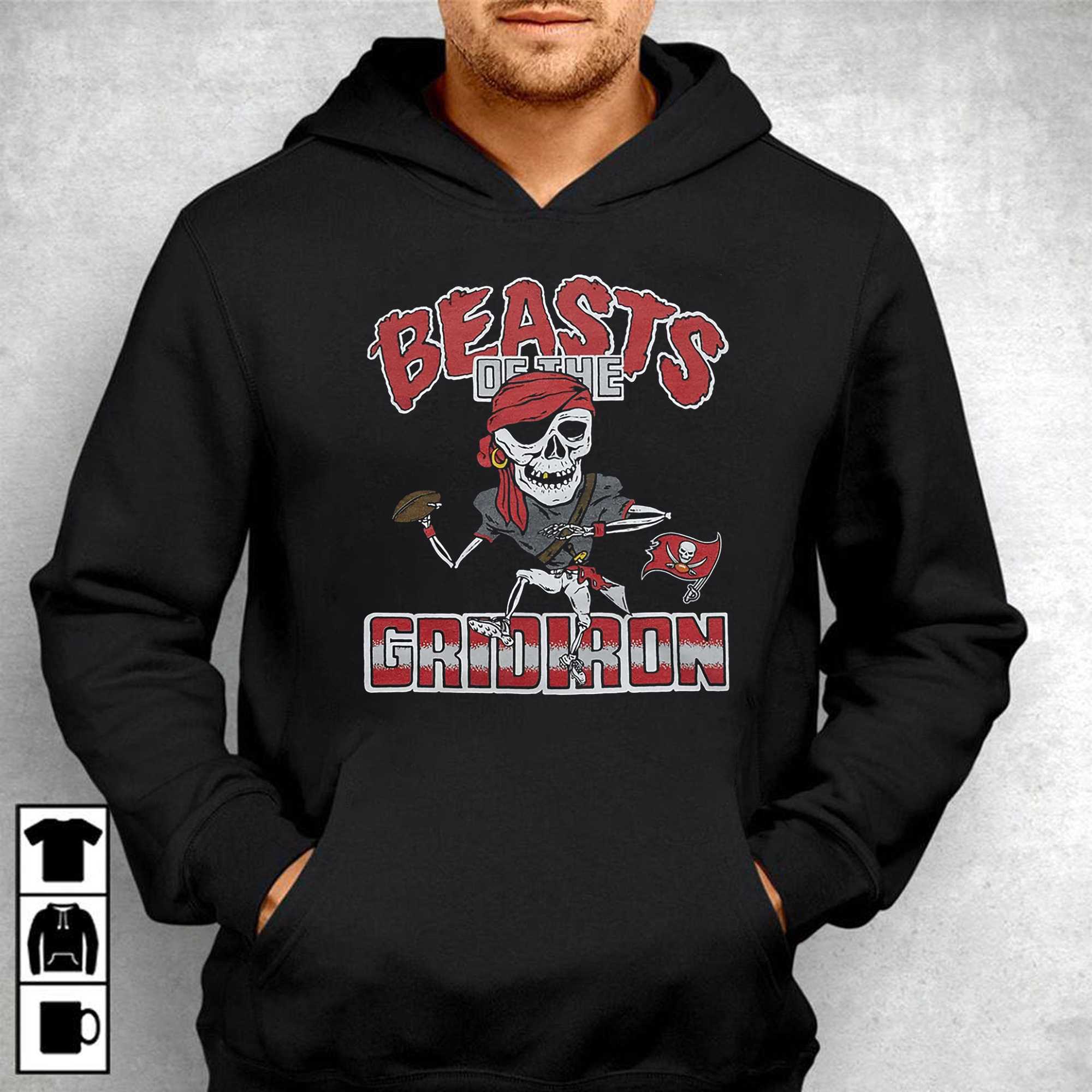 Official tampa Bay Buccaneers Beasts Of The Gridiron T-Shirts