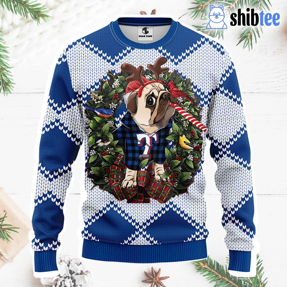 Texas Rangers Grinch Christmas AOP Sweater