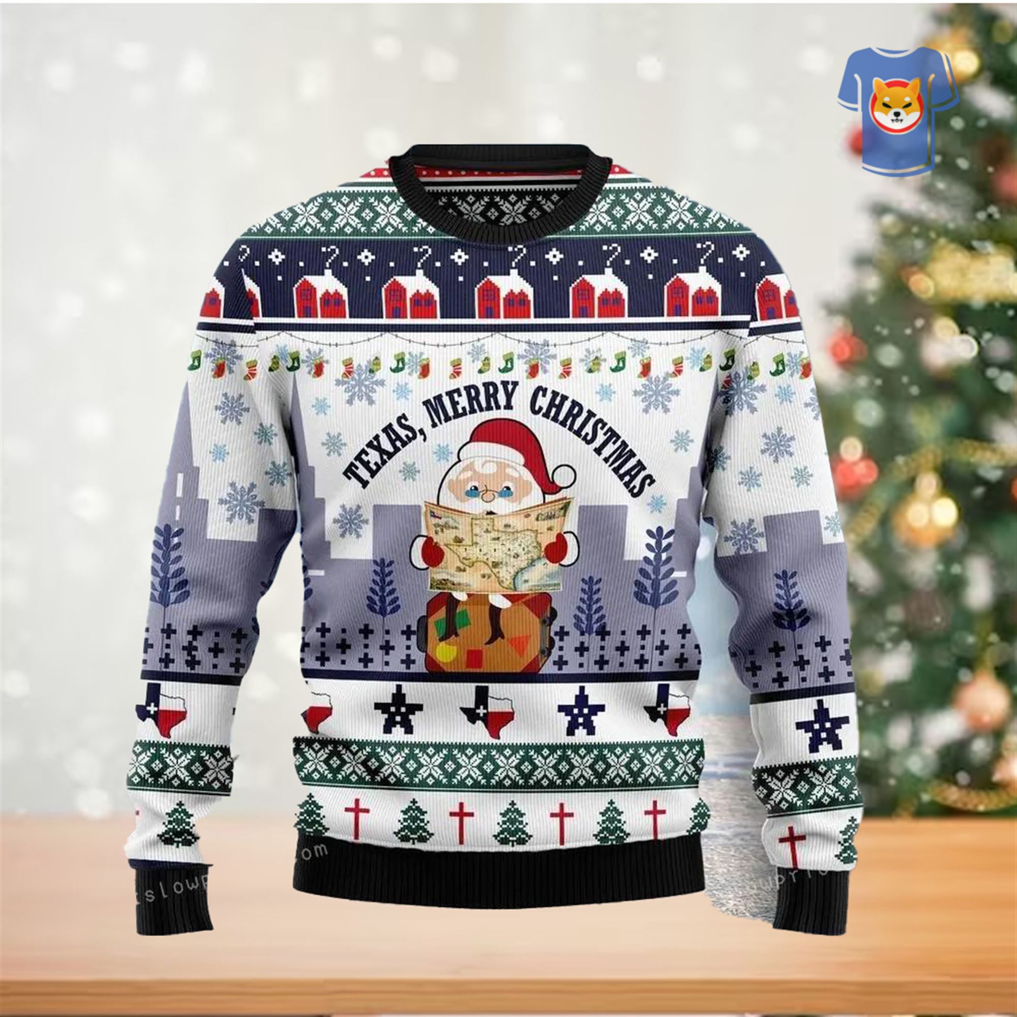 Dallas Cowboys Personalized Chapions Christmas Sweater - Shibtee Clothing