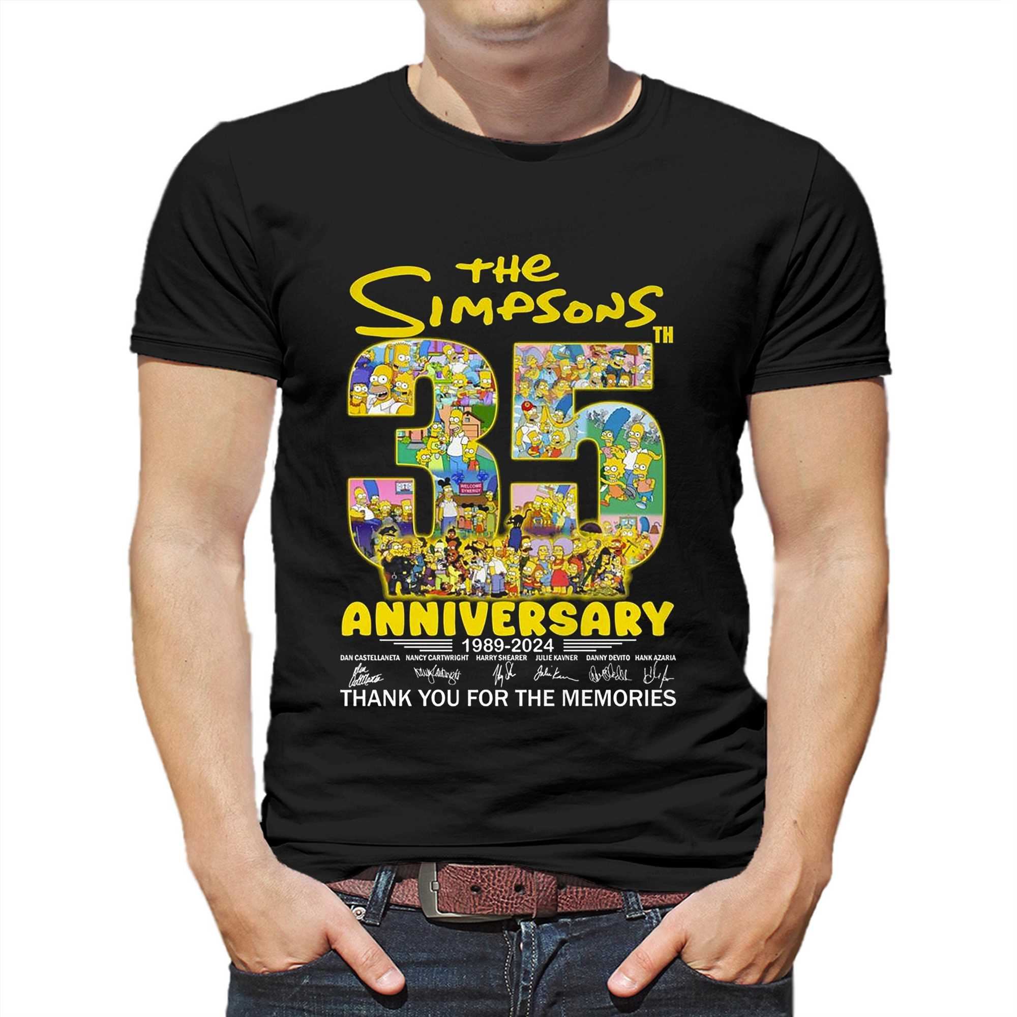 The Simpsons 35th Anniversary 1989 2024 Thank You For The Memories T