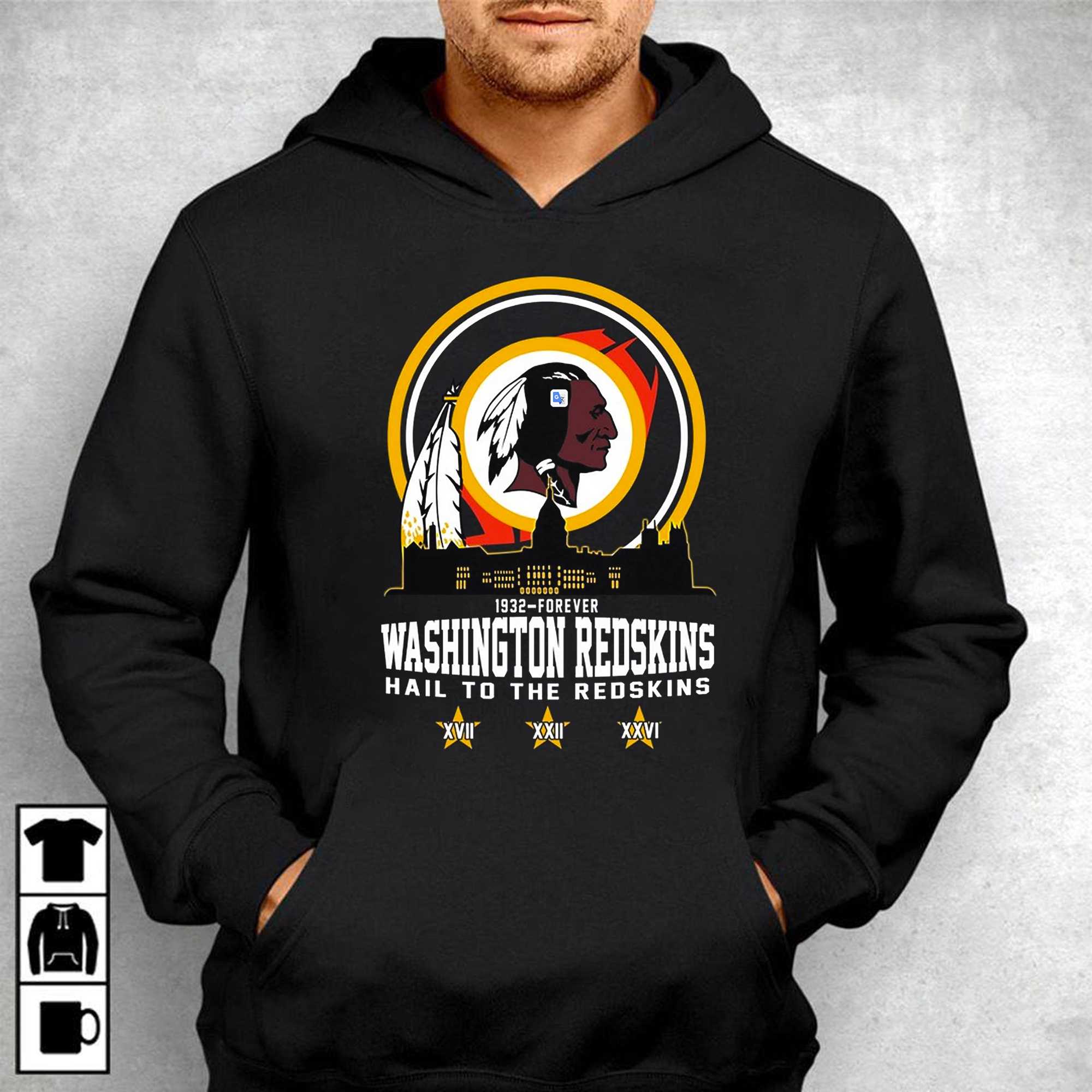 Washington Redskins 1932-forever Hail To The Redskins T-shirt - Shibtee  Clothing