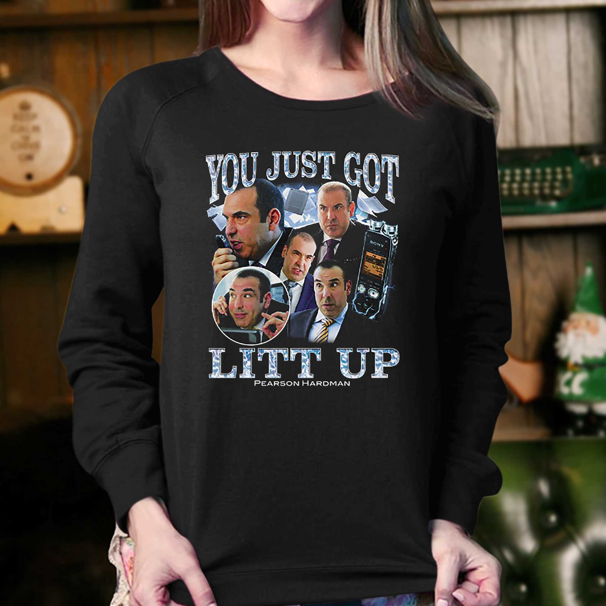 You Just Got Litt Up!-Suits T Shirt 100% Cotton Suits Lawyers Pearson  Hardman
