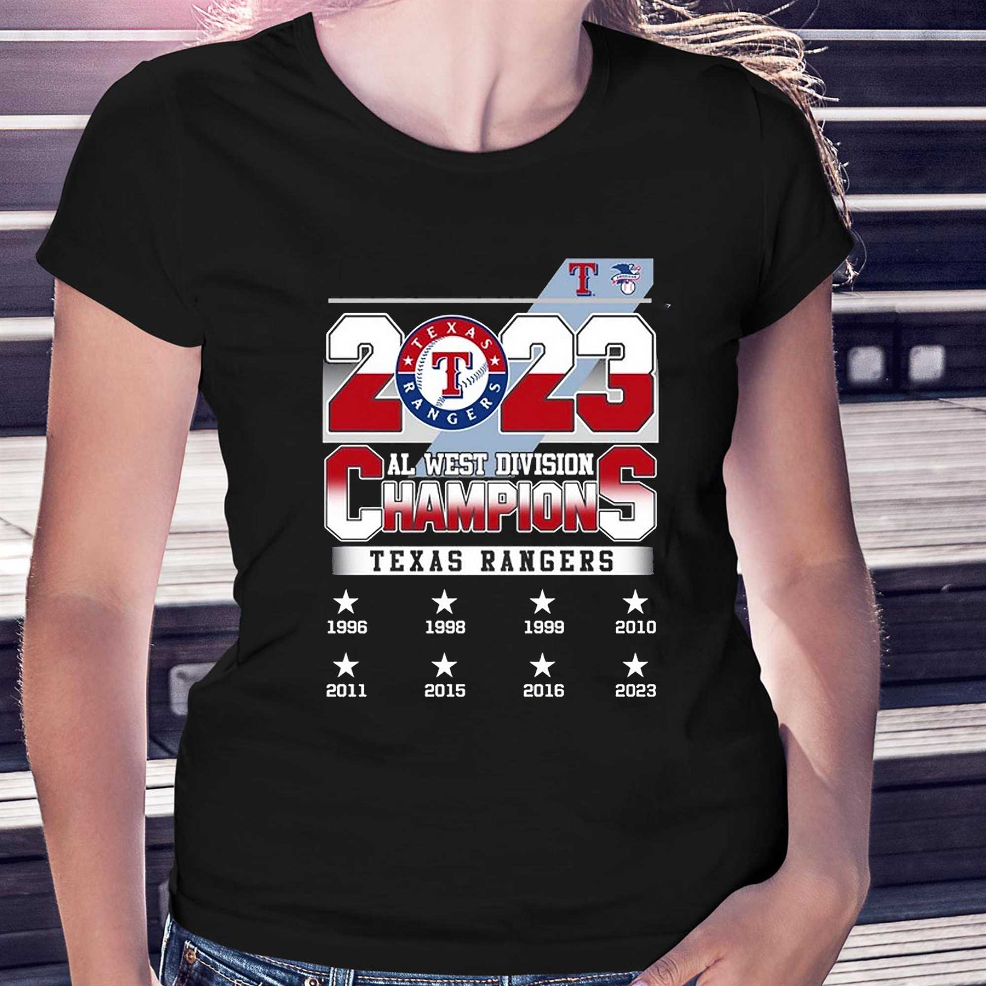 2023 Texas Rangers Al West Division Champions Unisex T-shirt