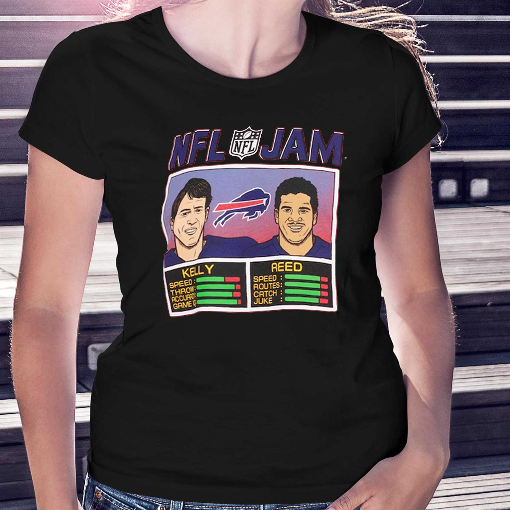 Homage Buffalo Bills Jim Kelly & Andre Reed NFL Jam T-Shirt