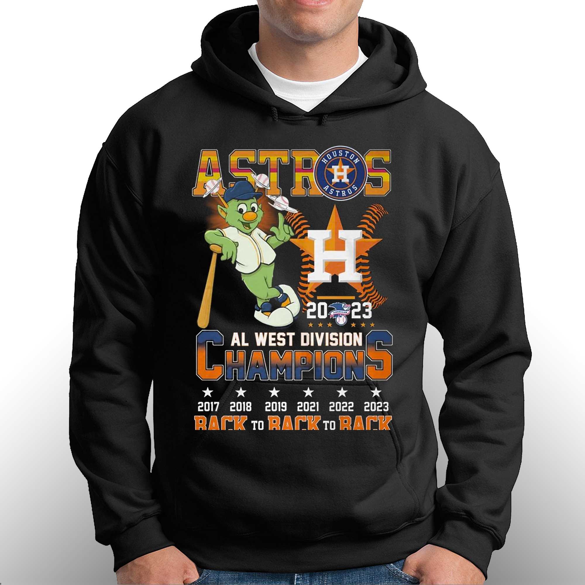 Houston Astros Al West Division Champions Back To Back To Back T-shirt -  Shibtee Clothing