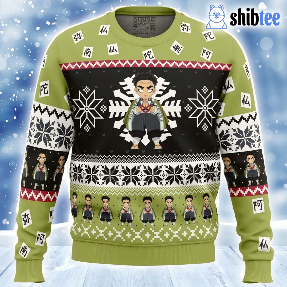Chibi Christmas Haganezuka Hotaru Demon Slayer Ugly Christmas Sweater -  Anime Ape