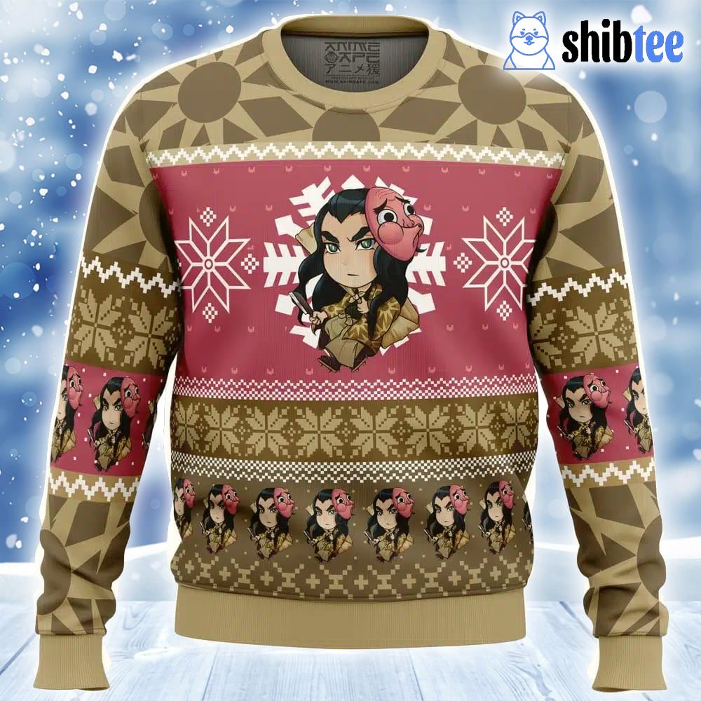Chibi Christmas Haganezuka Hotaru Demon Slayer Ugly Christmas Sweater -  Anime Ape