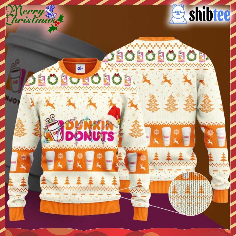 https://shibtee.com/wp-content/uploads/2023/10/dunkin-donuts-santa-hat-christmas-ugly-christmas-sweater-1.jpg