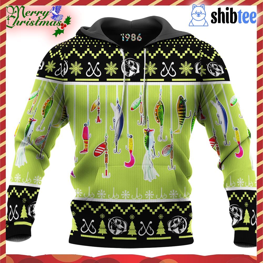 Fishing Lures Ugly Sweaters 3d All Over Printed Shirts For Men And Women -  Shibtee Clothing