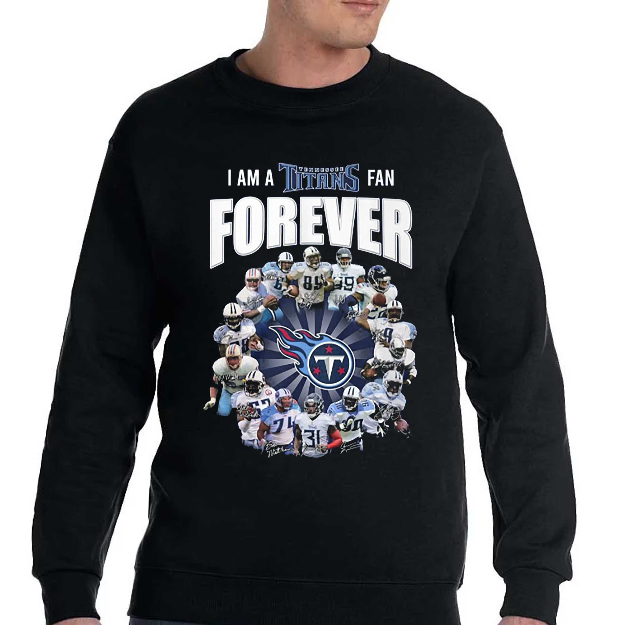 Youth Tennessee Titans Navy Logo Allover Print Long Sleeve T-Shirt