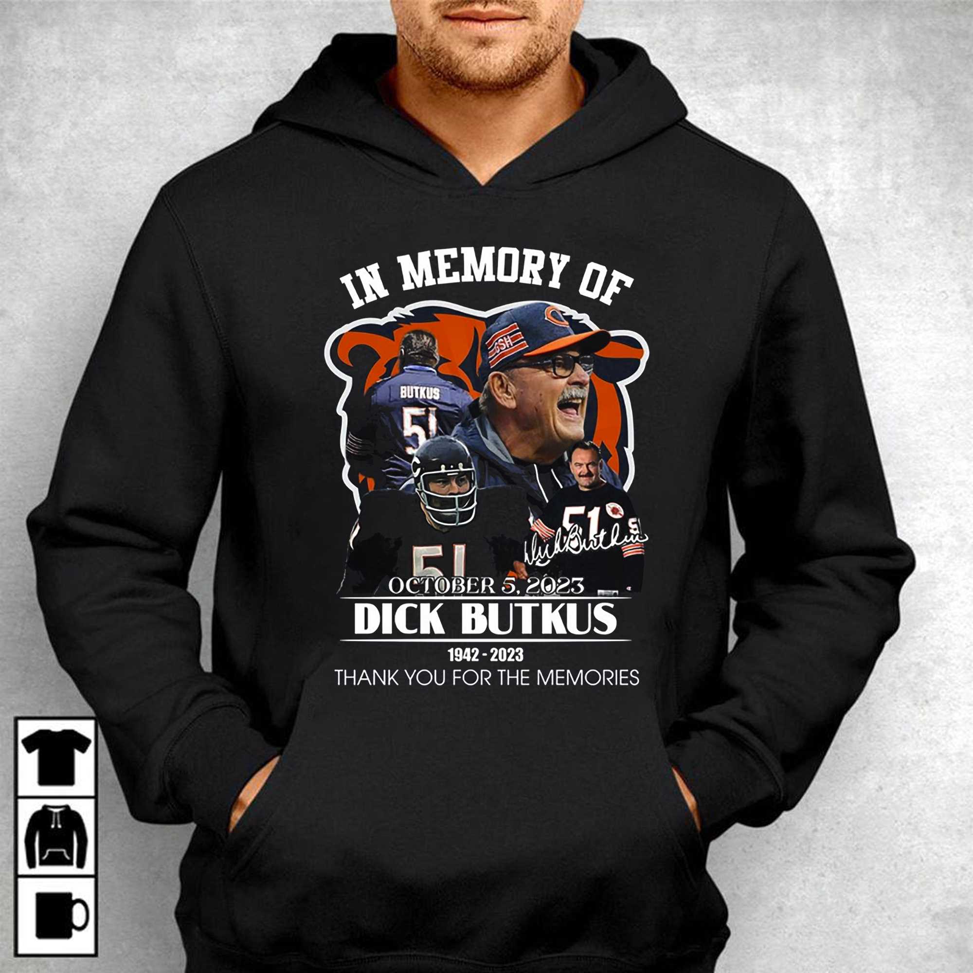 Vqtshirt - Dick Butkus 1942 – 2023 In Memory Of October 5, 2023