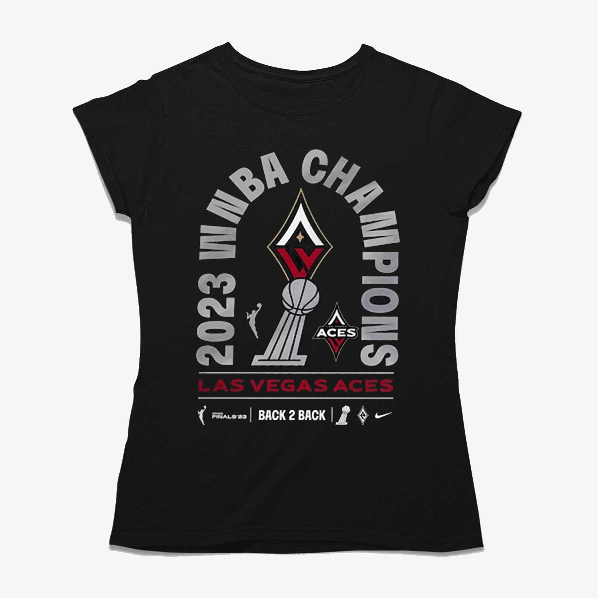 Outerstuff Youth Nike Black Las Vegas Aces 2023 WNBA Finals Champions Locker Room Authentic T-Shirt