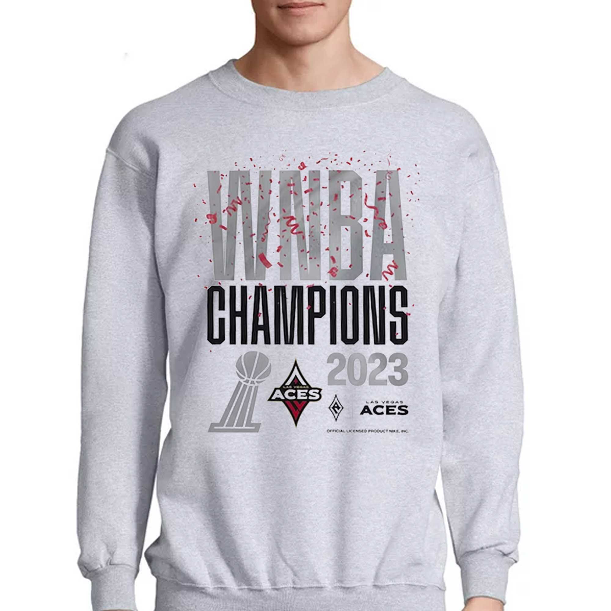  WNBA Las Vegas Aces Fan Base Sweatshirt : Sports