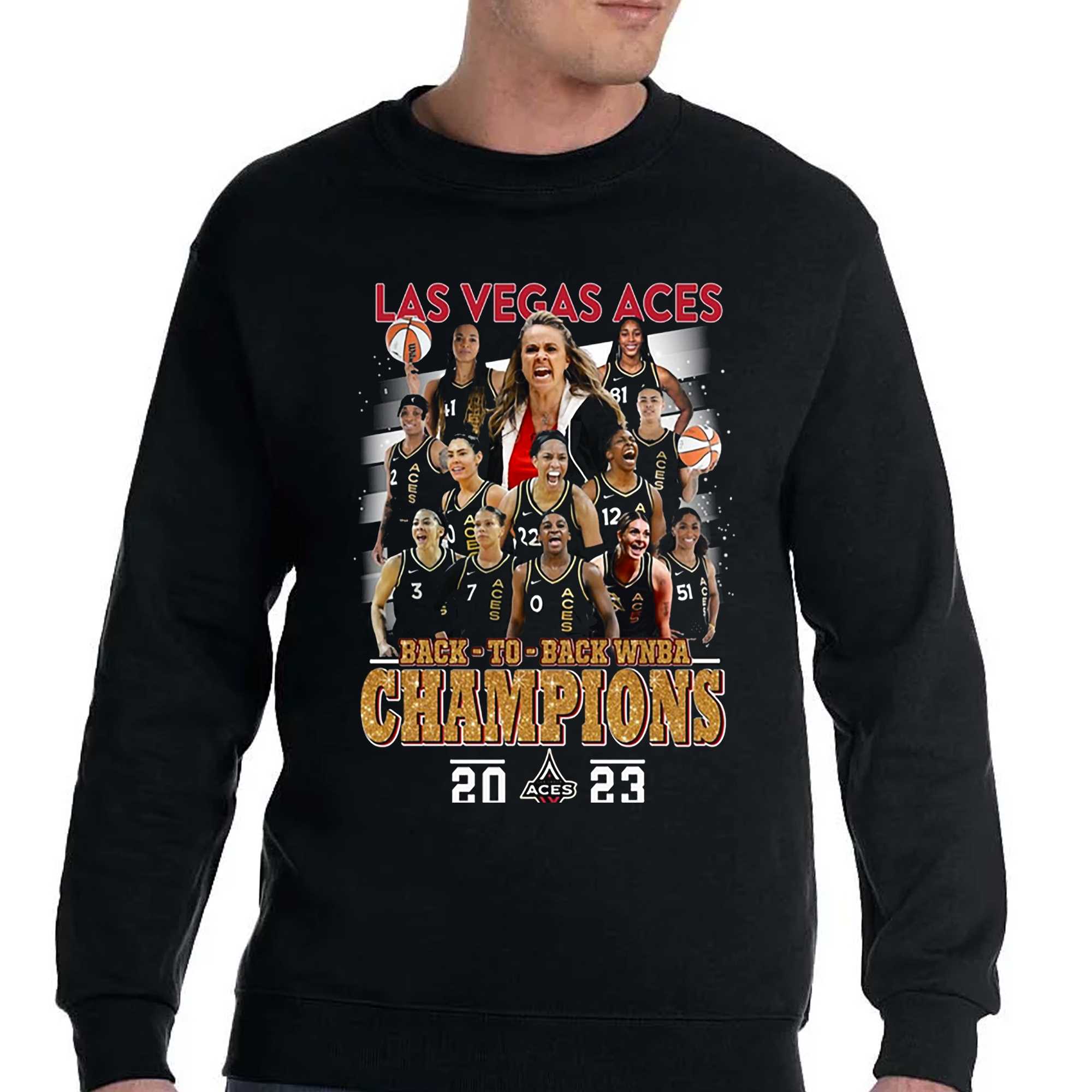 Las Vegas Aces back 2 back WNBA champions 2022 2023 stadium shirt, hoodie,  sweater and v-neck t-shirt