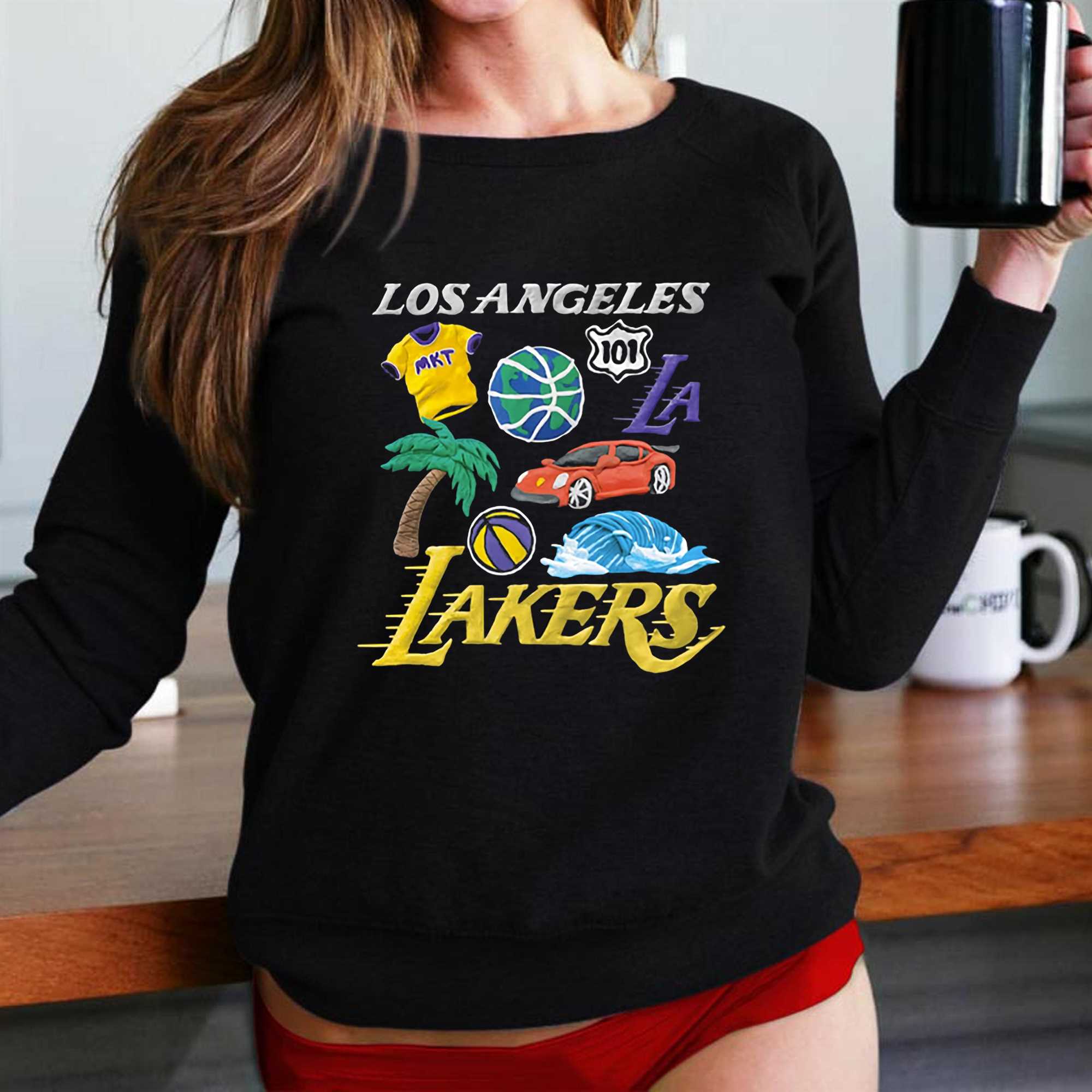 Los Angeles Lakers youth medium long sleeve