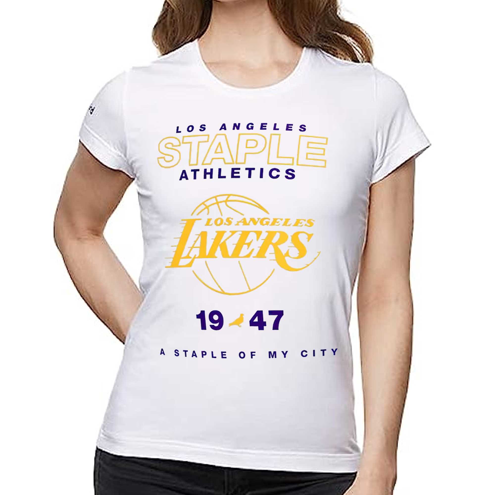 Los Angeles Lakers NBA x Staple Home Team T-Shirt - Cream