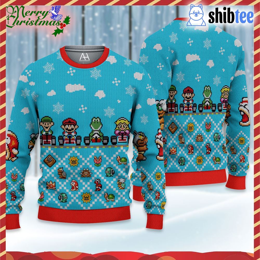 Christmas Super Mario Bros. ,Ugly Sweater Party,ugly sweater ideas