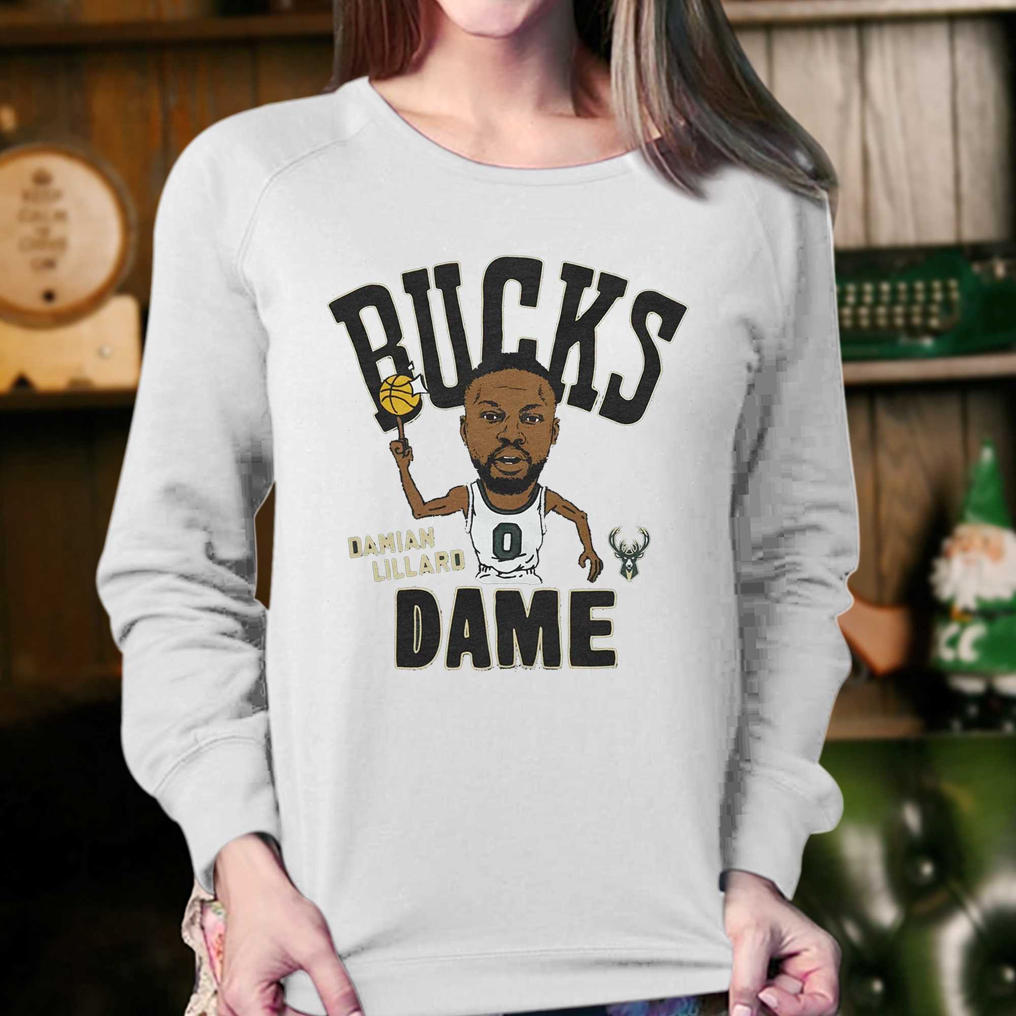 Milwaukee Bucks Damian Lillard Dame Shirt - Shibtee Clothing