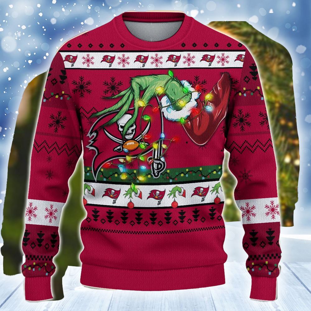 Nfl Tampa Bay Buccaneers Grinch Christmas Ugly Sweater - Shibtee Clothing