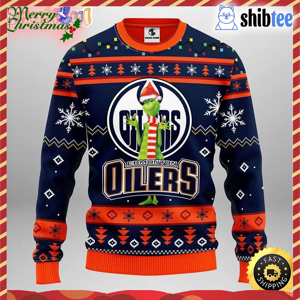 NHL New York Rangers The Grinch Christmas Ugly Sweater • Kybershop