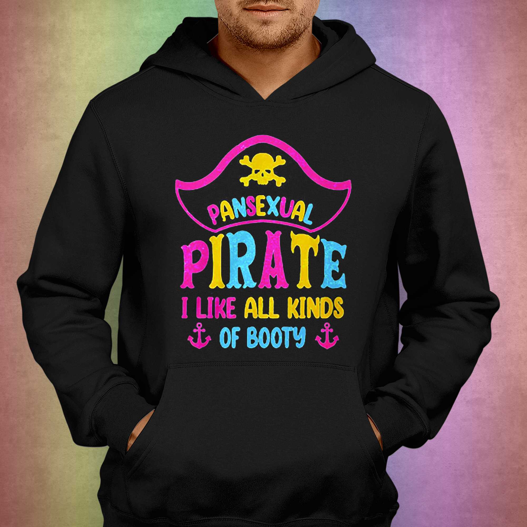 Pansexual Pirates Love All Booty T-Shirt Funny Pride Gift