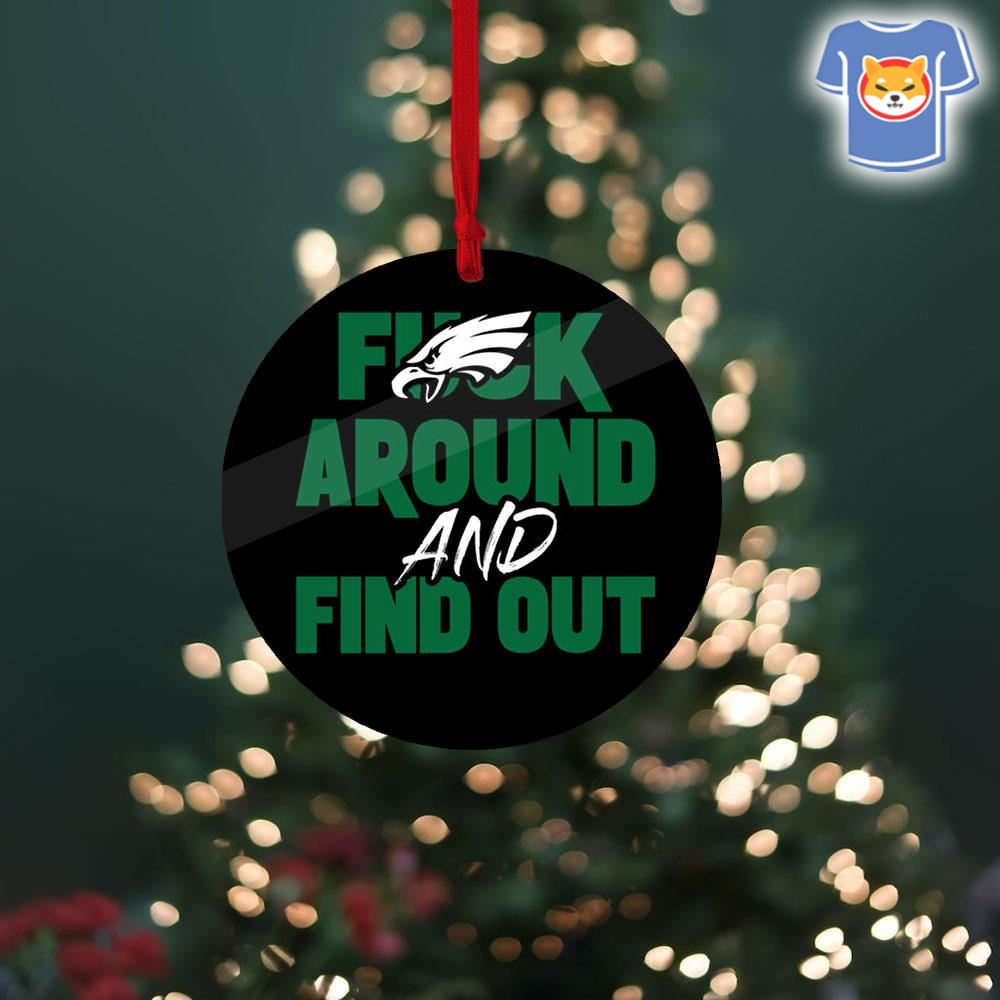 Philadelphia Eagles Merry Christmas Circle Ornament