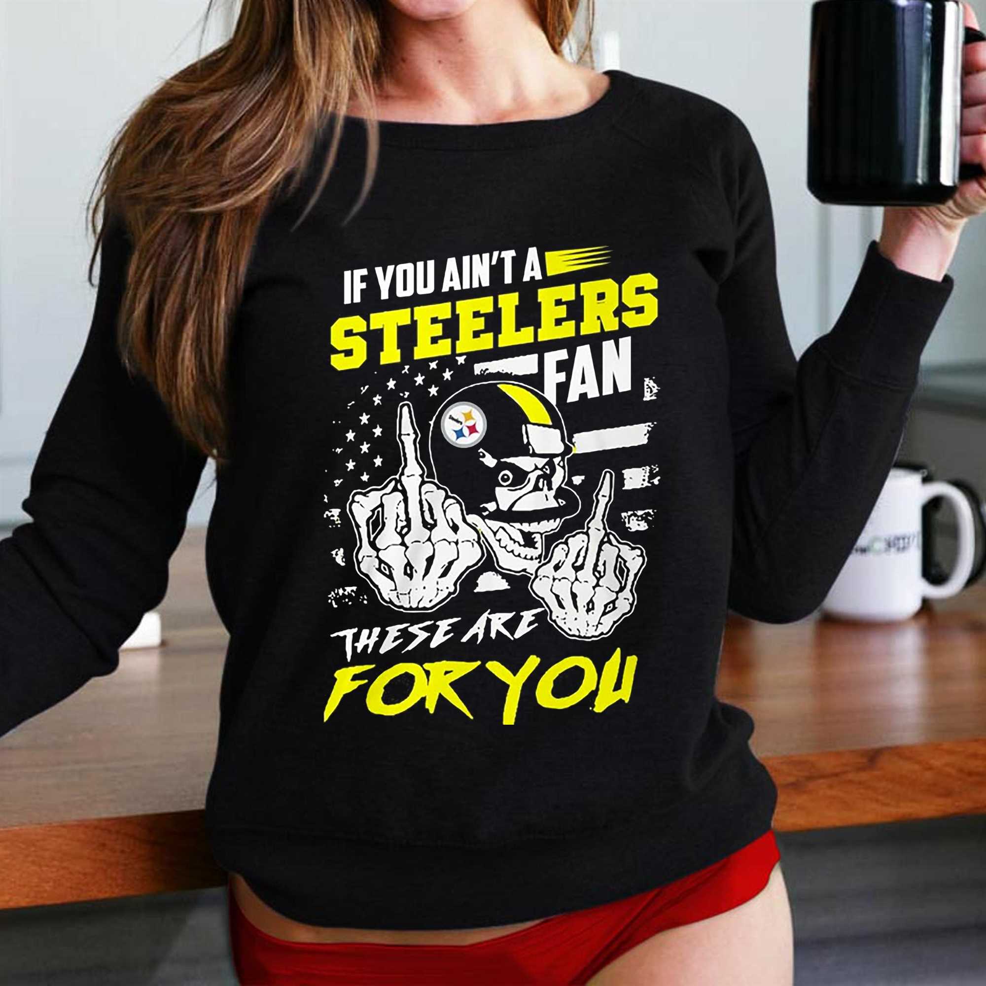 Pittsburgh Steelers Girls Biggest Fan Long Sleeve T-Shirt