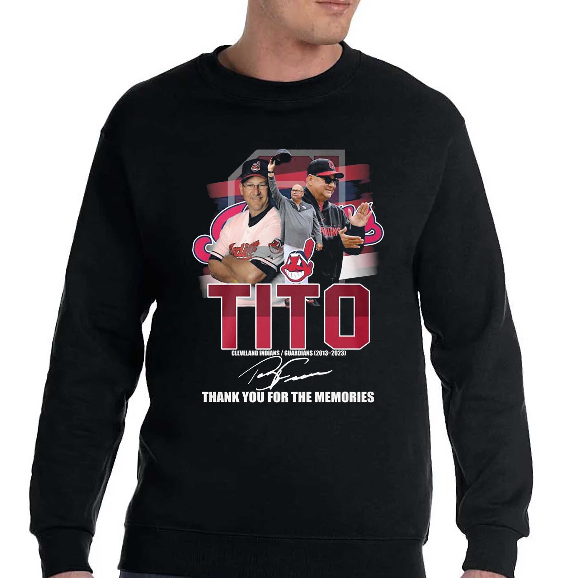 Tito Cleveland Indians, Guardians 2013 – 2023 Thank You For The Memories  Unisex T Shirt - Limotees