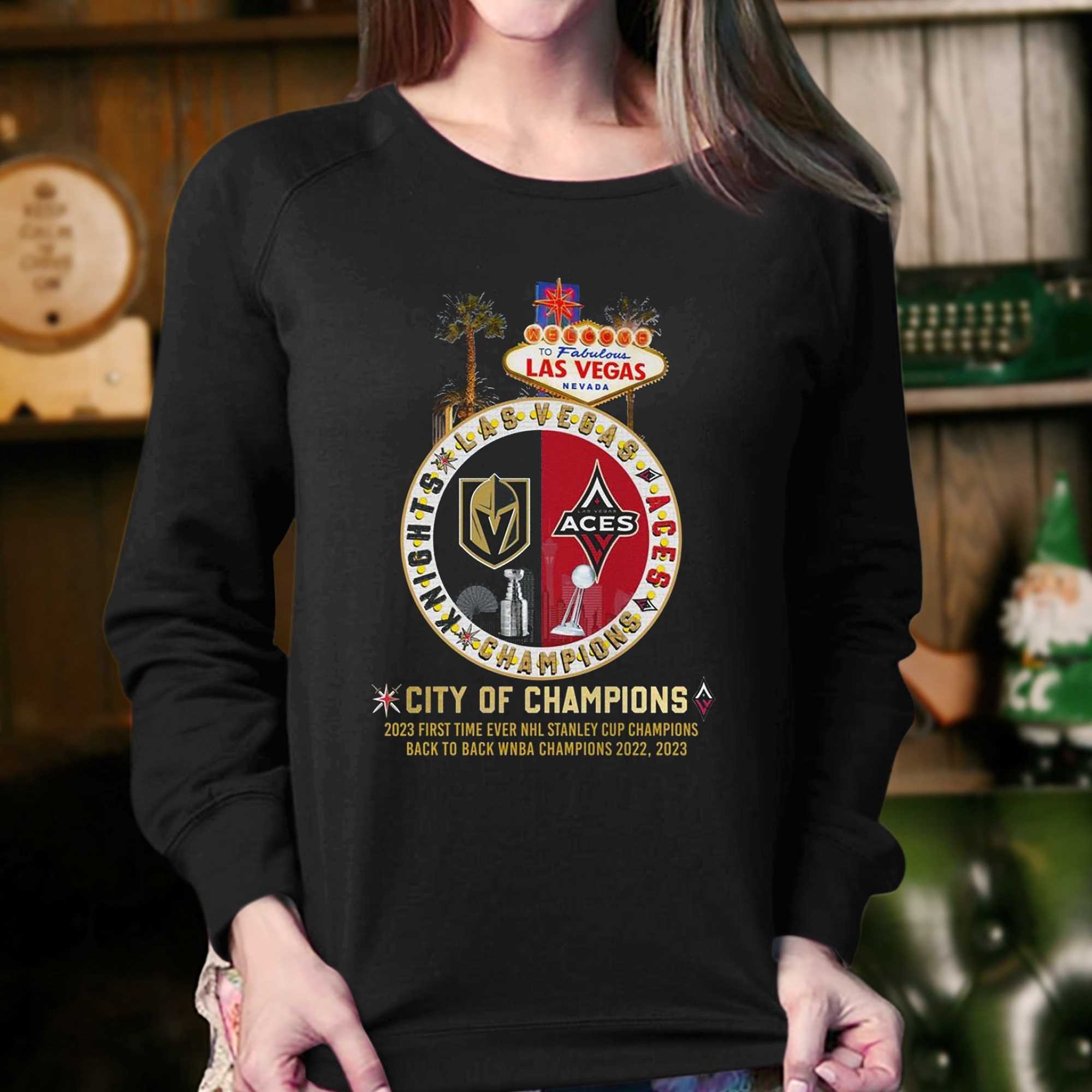 Back 2 Back Wnba 2022 2023 Las Vegas Aces Champions T-shirt - Shibtee  Clothing