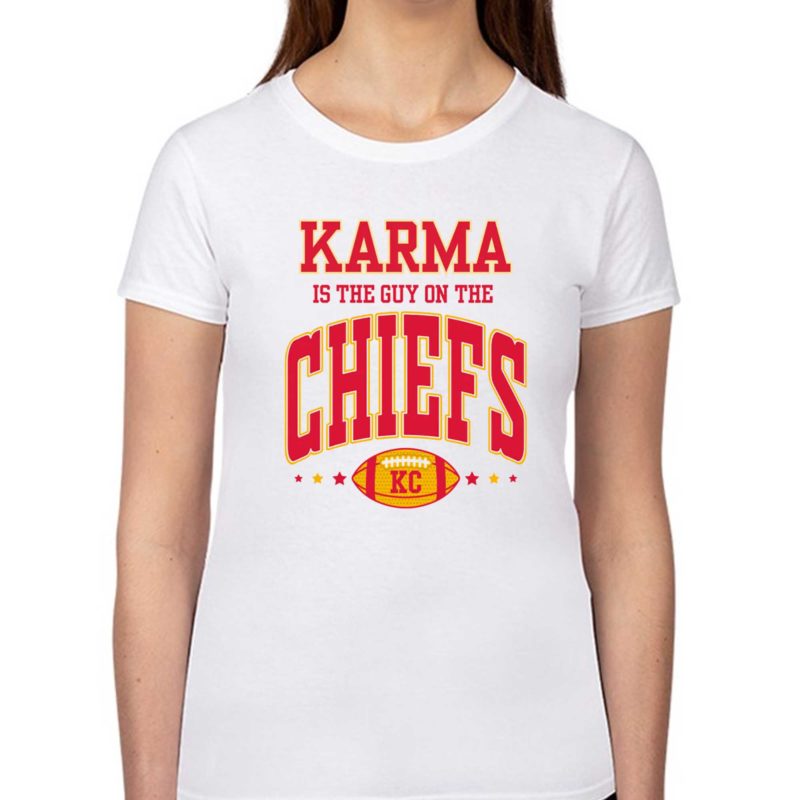 karma is the guy on the chiefs Kansas sweatshirt shirt
